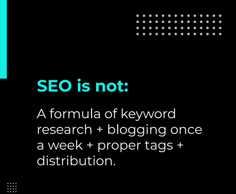 seo is not